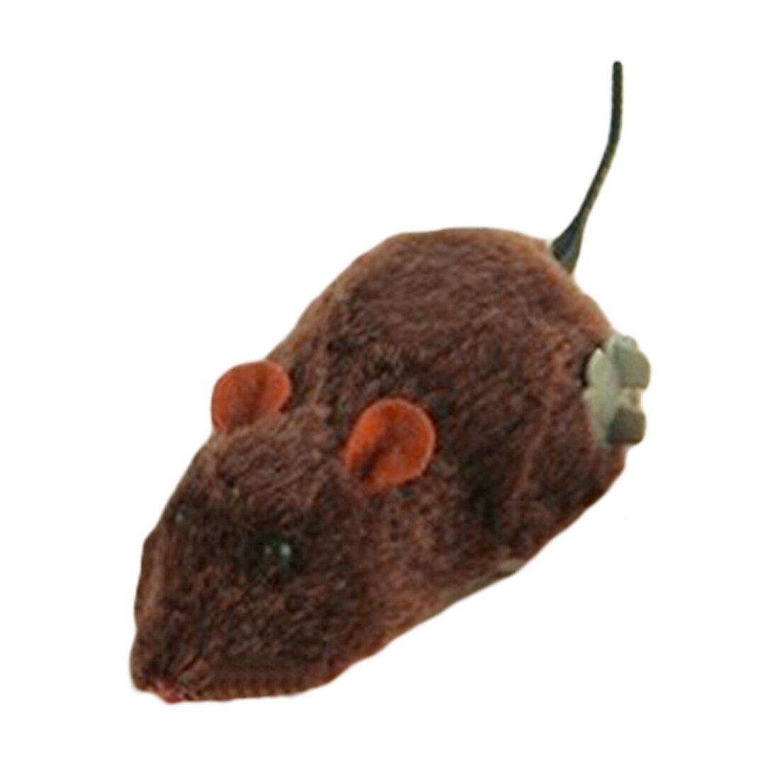 horloge puissance en peluche souris jouet chat chien jouant jouet mécanique mouvement Rat souris artificielle accessoires pour animaux de compagnie: Brown