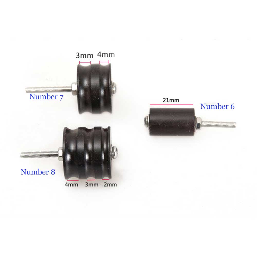 wood Tip Leather Burnisher Slicker Tool Drill Black Wooden Slicker Shank for Rotary Tools Edge Burnisher Slicker