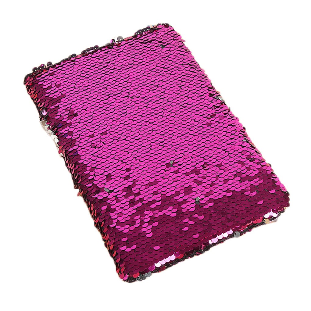 Sequins Diary Notebook Paper Glitter Notepad School Office Writing Stationery DIY Note Books 78 Sheets: Coffee