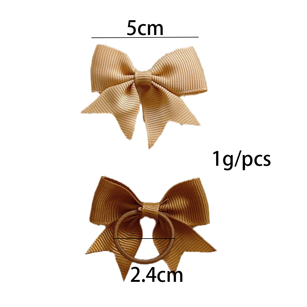10 Uds. De lazos de 3 estilos, banda de goma elástica para el cabello, lazos para el cabello, cinta, coleta, accesorios para el cabello de grogrén, bandas para la cabeza para niña para niños