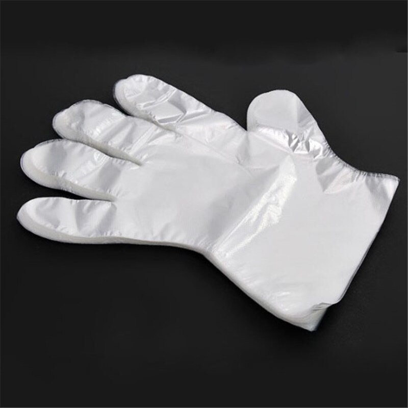 100 stuks wegwerphandschoenen voor de hygiëne, eetbare handschoenen, wegwerphandschoenen van plastic, wegwerphandschoenen