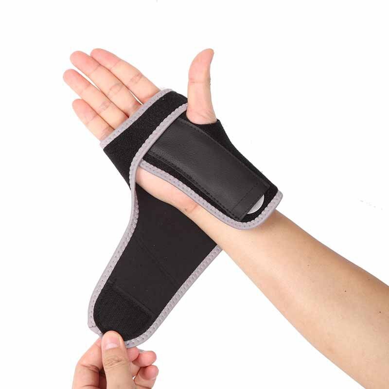 1 PC supporto per fascia da polso per fasciatura da polso per Fitness sollevamento pesi distorsione per stecca cintura per artrite Tunnel carpale bracciale Brace: BlackGray Right hand