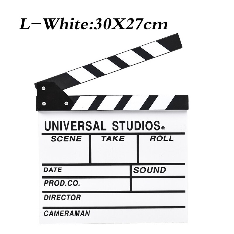 Movie Film Tv Slate Klepel Boord Dry Erase Clapboard Cut Actie Scene Movie Clip Film Actie Slate Clap Handgemaakte Cut prop: 04