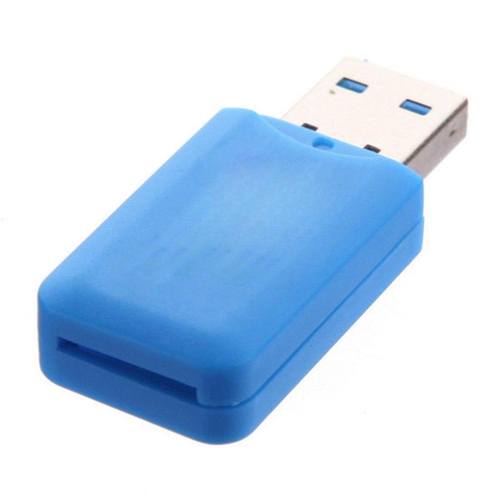 Cool Candy Color USB Reader FDUK TF Card Reader High Speed 2.0 Guaranteed Mini Card Reader: Blue