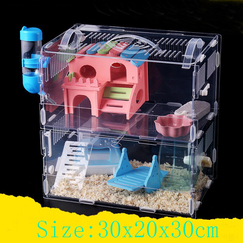 Hamster fyra årstider avel inkubator marsvin bur överdimensionerade villa hamster baby boet