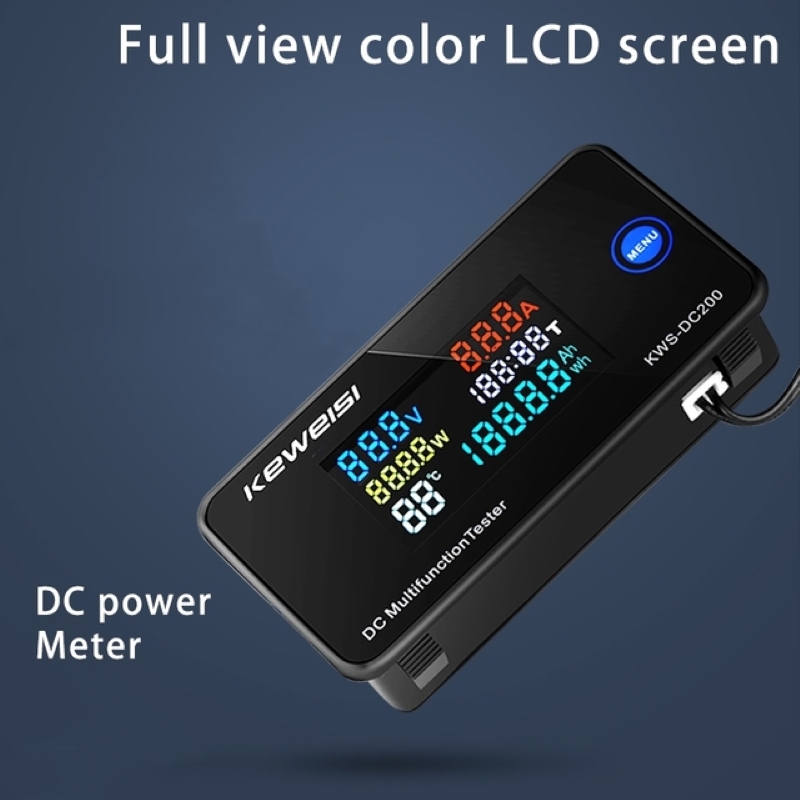 DC 0-200V Voltmeter Ammeter KWS Power Energy Meter LED Digital DC Wattmeter Electric Meter with Reset Function 10A 50A 100A: 10A