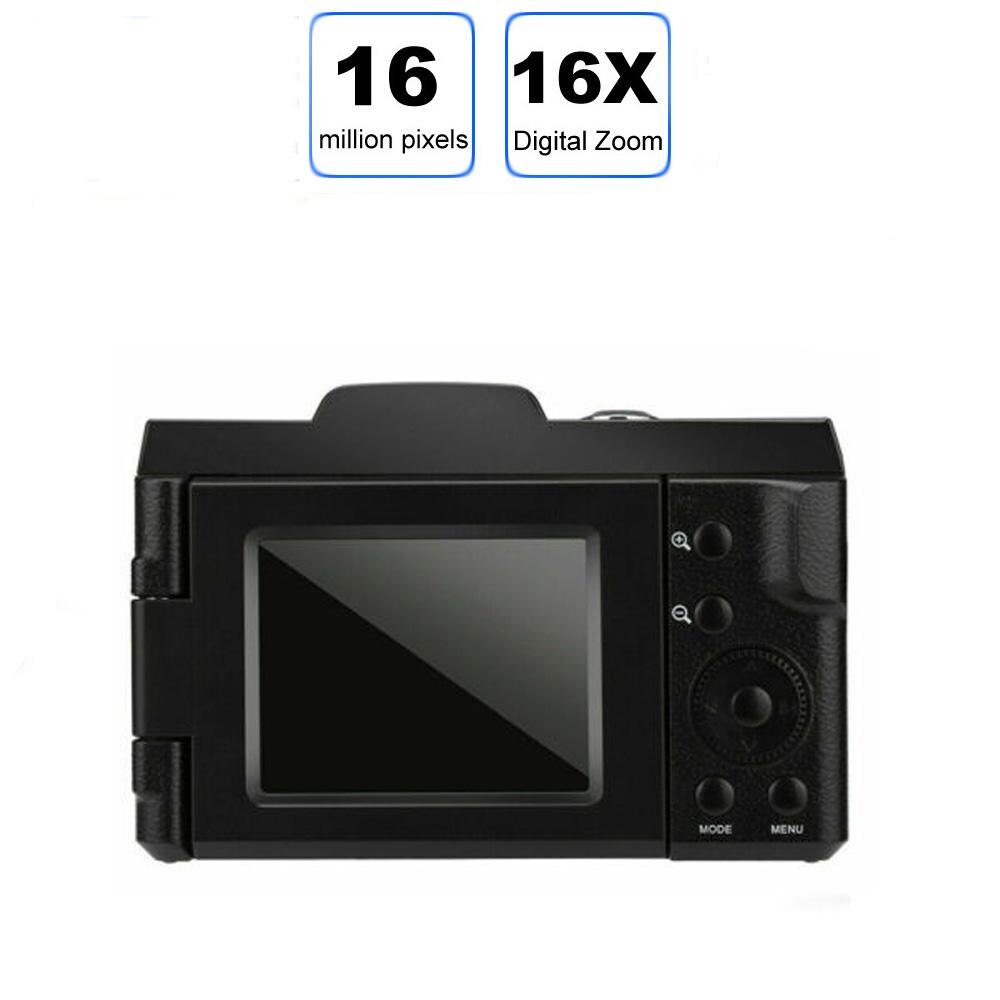 Fotocamera HD portatile fotocamera reflex digitale schermo LCD TFT da 2.4 pollici 1080P 16X Zoom ottico anti-vibrazione fotocamera reflex professionale 1080P
