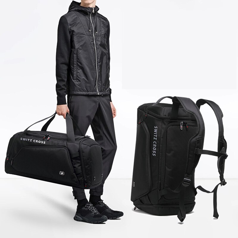 Swiss Men Travel Bags Luggage Oxford Duffle Bags Travel Handbag Waterproof Weekend Bag Large Capacity Multifunction Shoulder bag