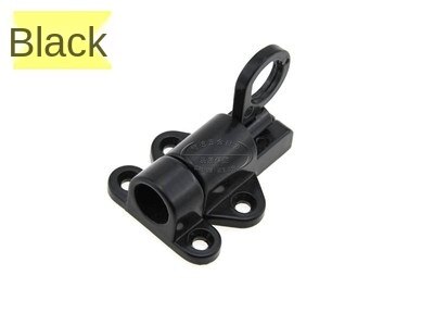 Pestillo de puerta de seguridad, anillo de tracción de aluminio, Perno de ventana de rebote de resorte, cierre automático, cierre deslizante, herrajes para puertas y ventanas: Negro