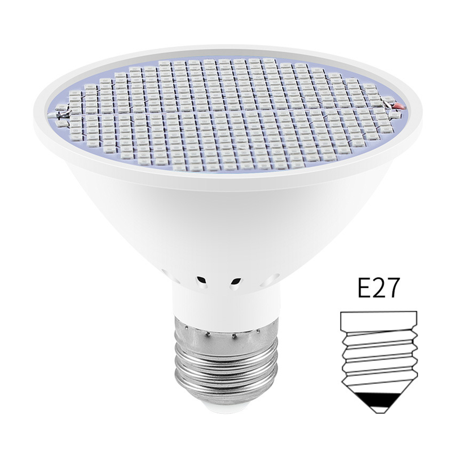 126/200/300 LEDs LED Grow Light Bulb for Indoor Plants Red&amp;Blue Spectrum Plant Light Bulbs E27 Seedlings Hydroponic Growing Lamp