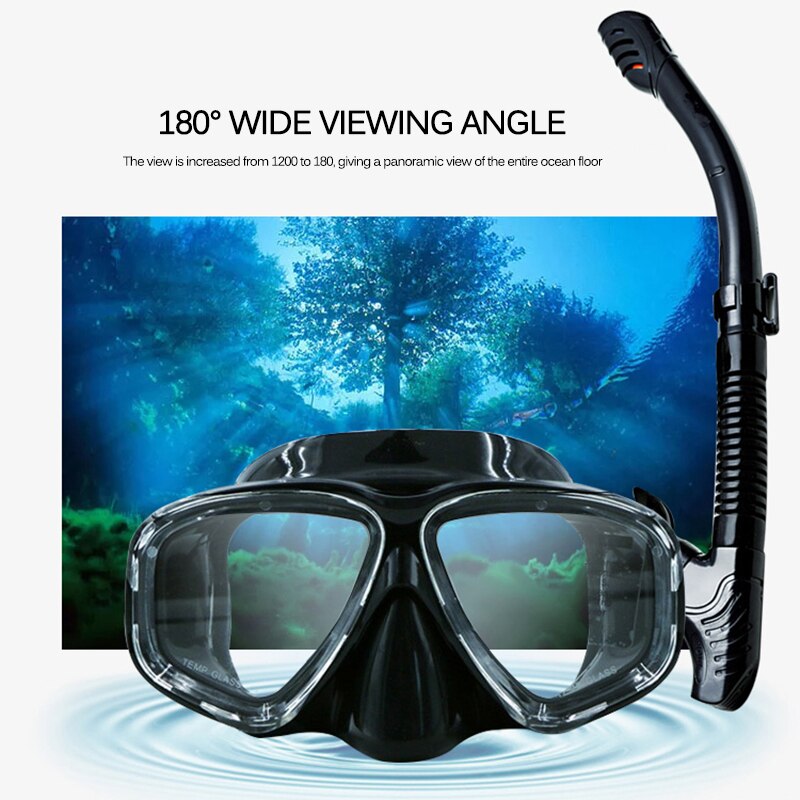 Underwater Scuba Anti Fog Full Face Diving Mask Snorkeling Set Respiratory Masks Safe And Waterproof Swimming Equipment