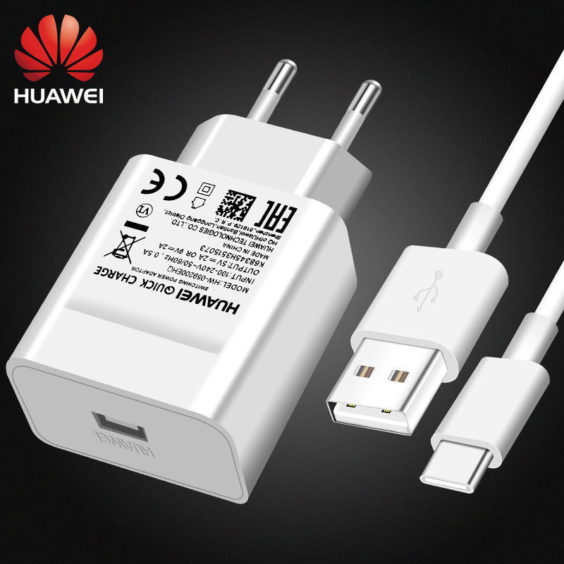 Huawei carregador rápido 18w qc 2.0 adaptador de carga rápida usb c kabel voor p20 p30pro p40pro p10 p9 lite p8 honra 9 8 nova 2 3i 4 v10