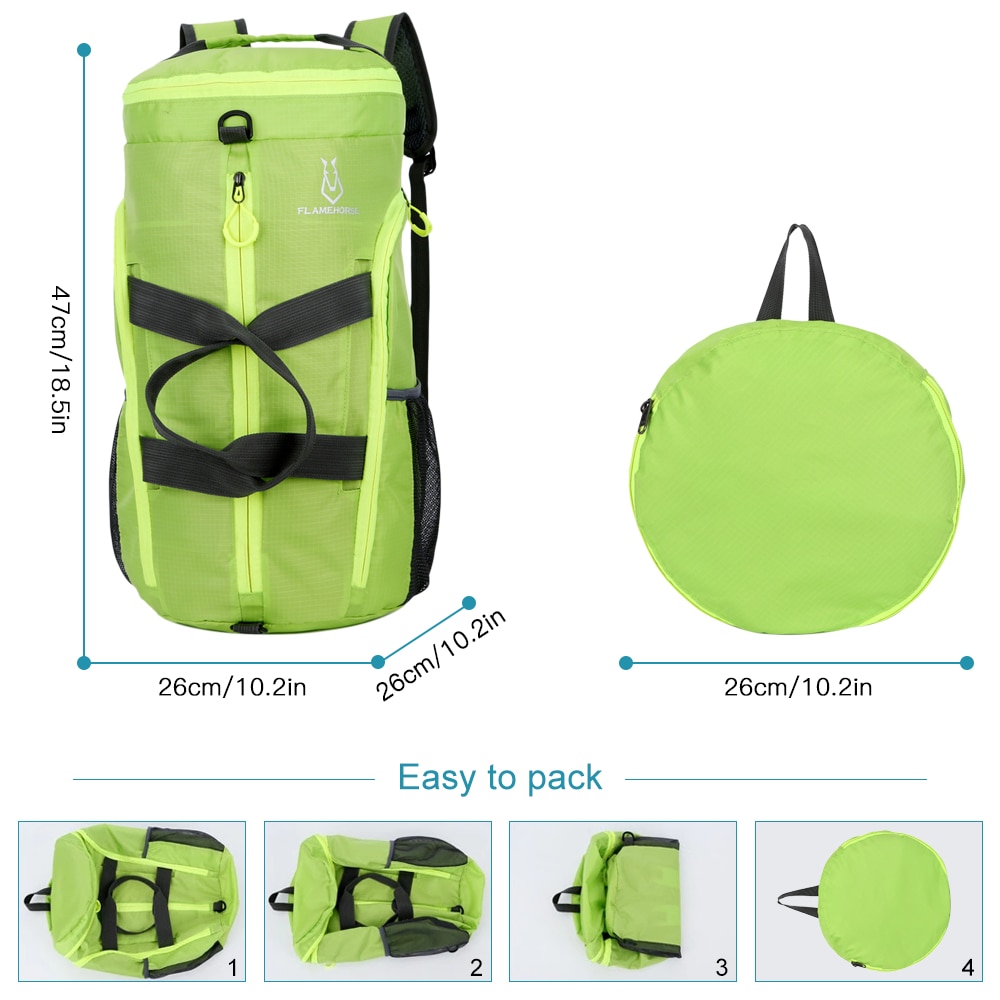 Ultralight Backpack Travel Duffel Gym Sports Duffel Bag Outdoor Camping Hiking Travel Foldable Backpack Shoulder Bag Handbag