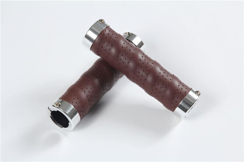 Empuñaduras Retro de microfibra para bicicleta, accesorio para manillar de bicicleta, informal, transpirable, para Brompton, plegable, 4 colores, hecho a mano: coffee