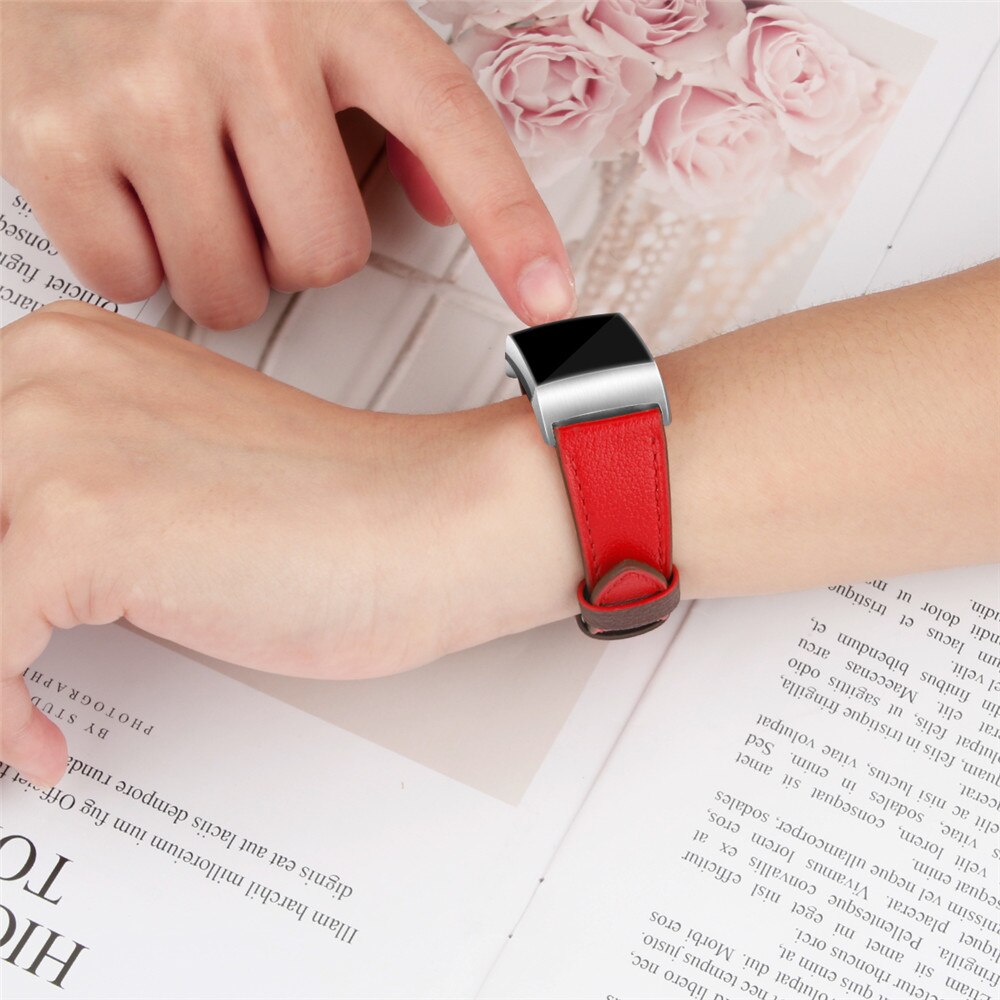Essidi For Fitbit Charge 3 4 Leather Band Women Men Smart Bracelet Replacement For Fitbit Charge 3 4 Wristband Watch Strap Loop