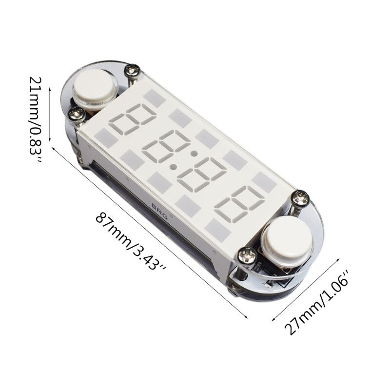 Digitalt rør vækkeur kit dato nedtælling temperatur 12/24h c/f display
