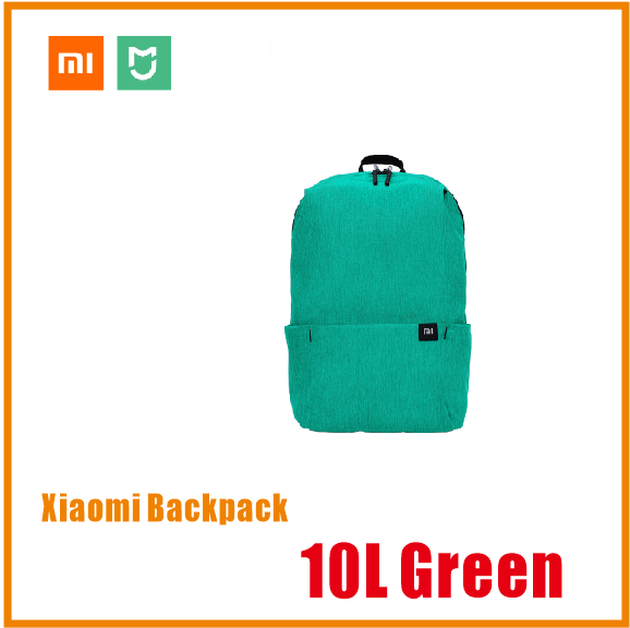 Xiaomi Colorful Mini Backpack Bag 8 Colors Level 4 Water Repellent 10L Capacity 165g Weight YKK Zip Outdoor Smart Life: 10L Green