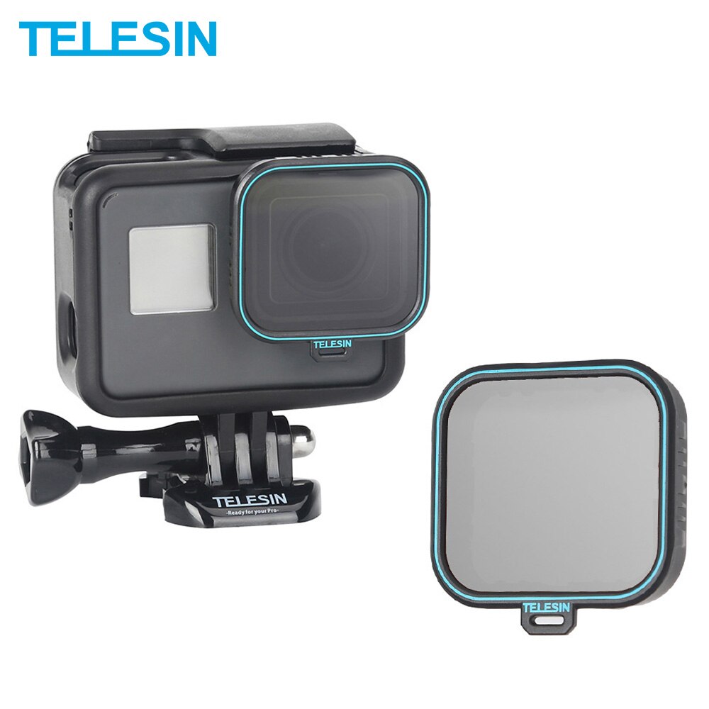 Telesin Polarisatiefilter Circulaire Lens Protector Cpl Lens Filter Voor Gopro Hero 5 Hero 6 Hero 7 Zwart Actie Camera accessoires