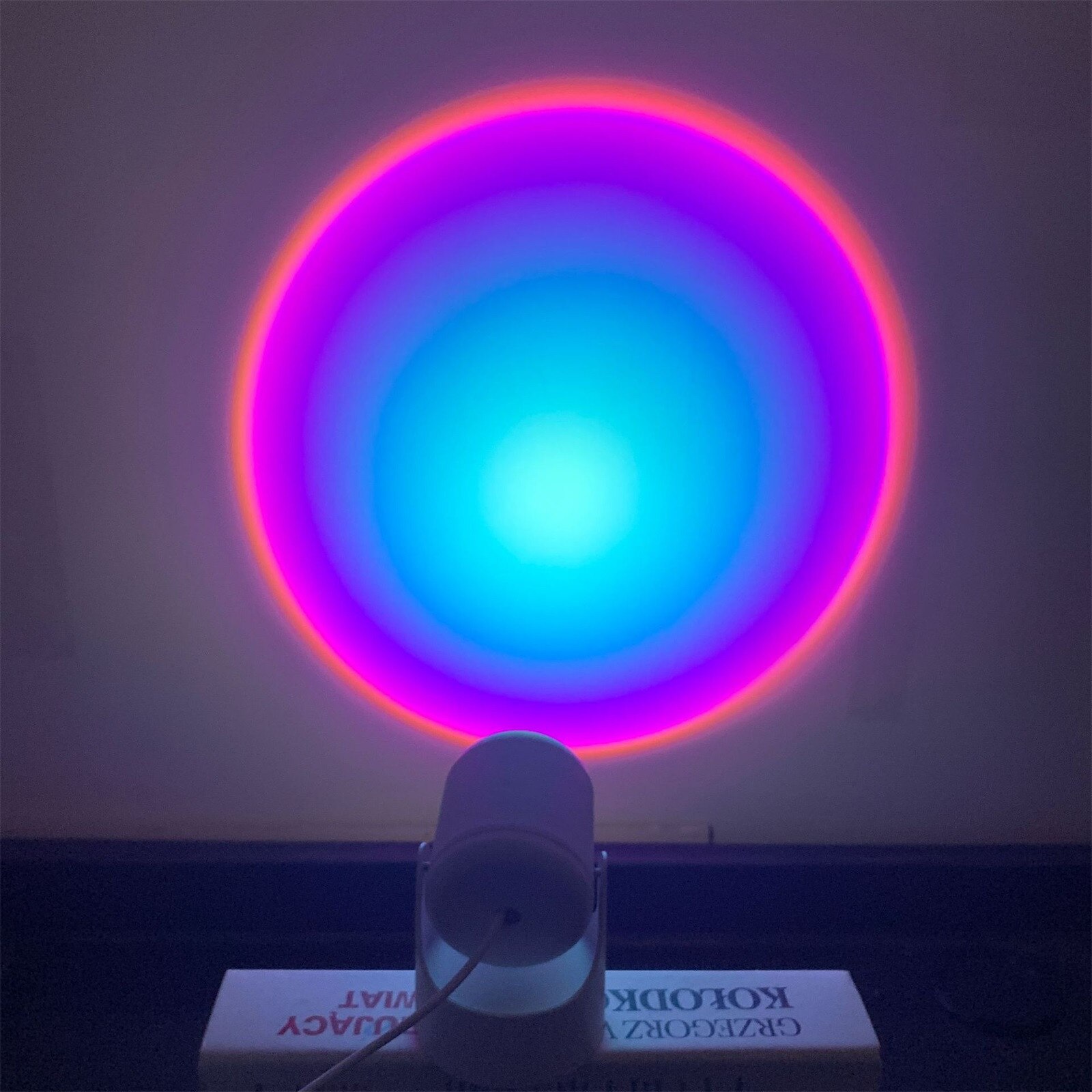 Night Light Projector LED Light 90 Degree Rotating Romantic Atmosphere Light: B