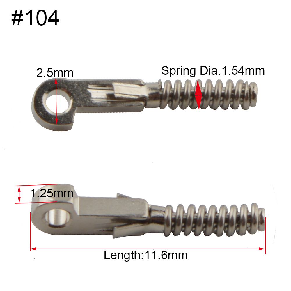 10 st glasögon fjäderinsättning glasögon reparera flex skalmar optisk ram trasig ersättningsdel  #104