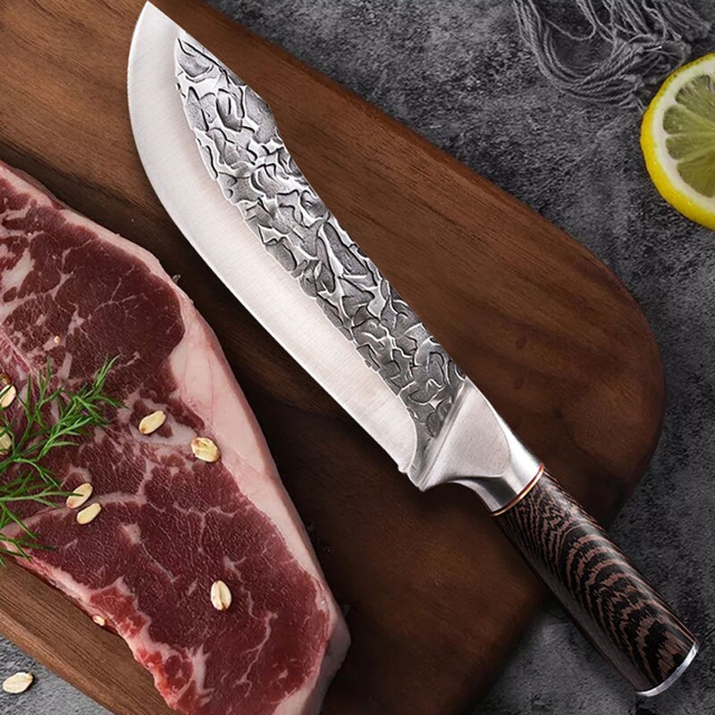 Forged Hammer Chopping Knife Boning Knife Kitchen Kitchen Knife Stainless Steel Meat Cleaver Slicing Knife Cooking Knife: Style A