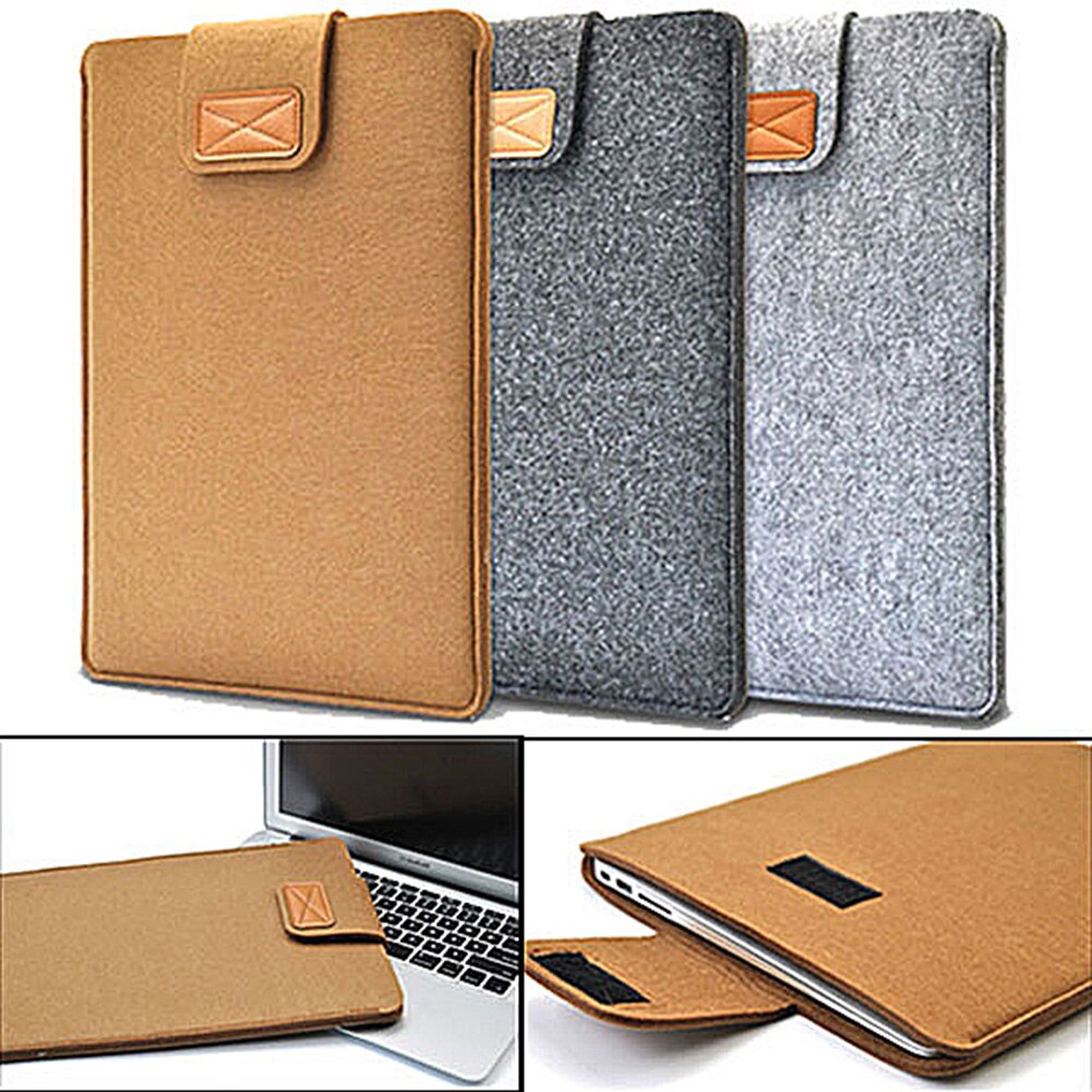 Anti-Kras Vilt Protector Tas Voor Macbook Airs 13 Pro Retina 12 15 Laptop Case Voor Macbook Air 13 A1932 Stand Cover A2159