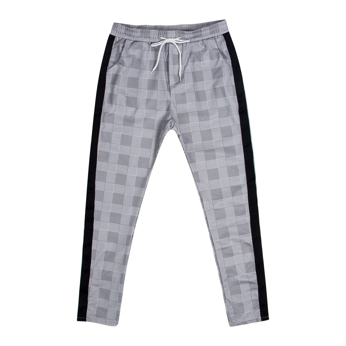 Sportbroeken voor heren, geruite trainingsbroeken, skinny joggingsbroeken, joggingbroeken voor hardloopsporten: A / M