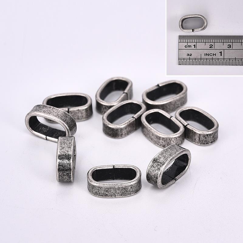 10 stück edelstahl metall Abstandshalter Rohr perlen Reize Schieberegler großes See 6mm 8mm für männer schmuckherstellung diy lederband Armbinde: Nr. .10 See 12 x 6mm