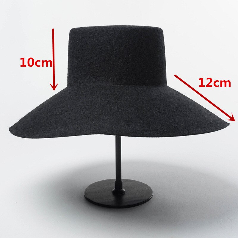 01909-HH8140A wolle schwarz ZEIGEN freizeit Dame filzhüte kappe frauen ABENDESSEN FORMALEN Hütte: Ursprünglich Titel