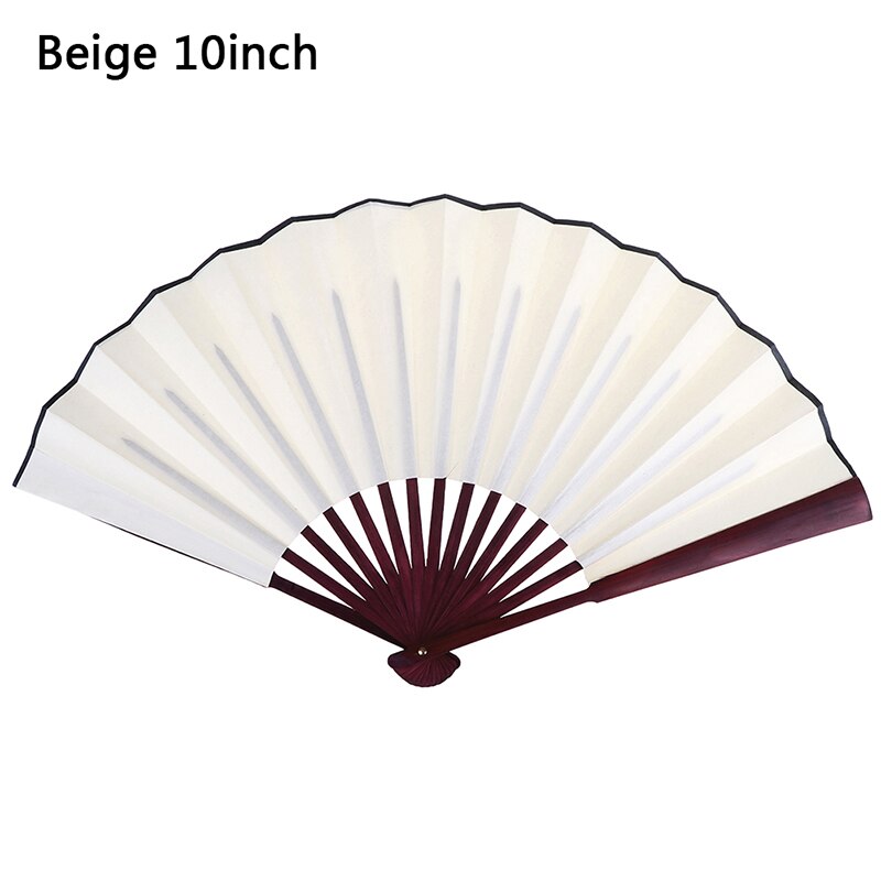 Éventail chinois pliable en bambou de couleur unie, 1 pièce, fournitures de fête à domicile pour hommes/femmes: BGL