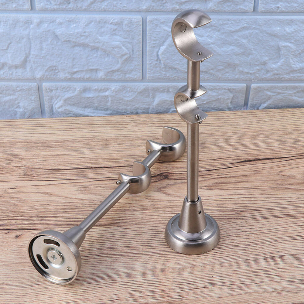 neue produkt 20mm/25mm Doppel Vorhang Stange Klammern Gardinen Pole Halfter schwer Pflicht für Heimat I88 #1