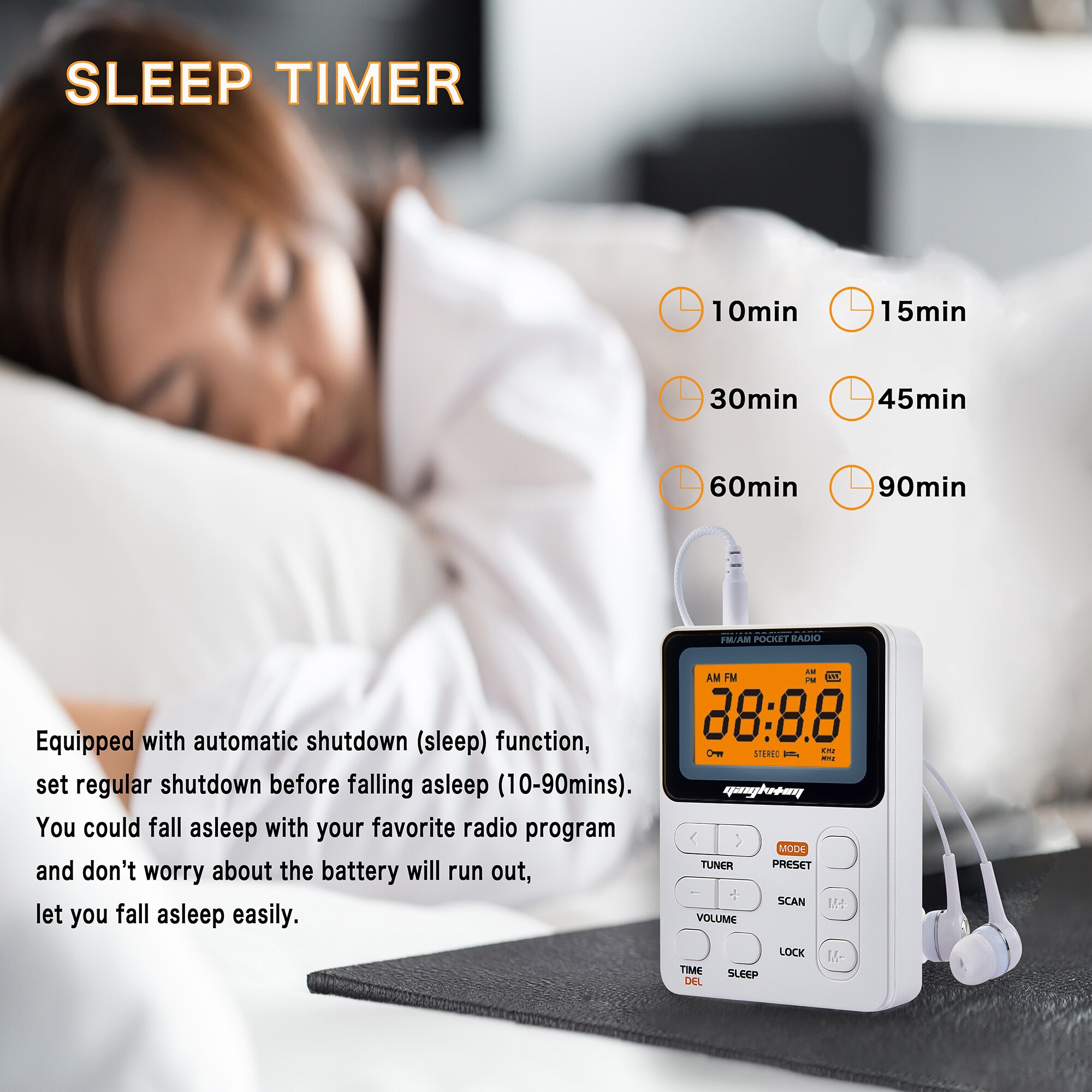 Mini FM/AM Radio Portable Pocket Radio with LED Di... – Vicedeal