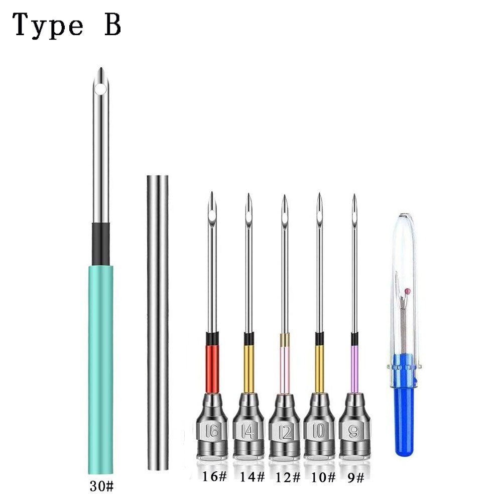 Borduurwerk Punch Naald Haak Breien Borduren Pen Met Tornmesje Kruissteek Kits Voor Borduren Naaien Accessoires: Type B
