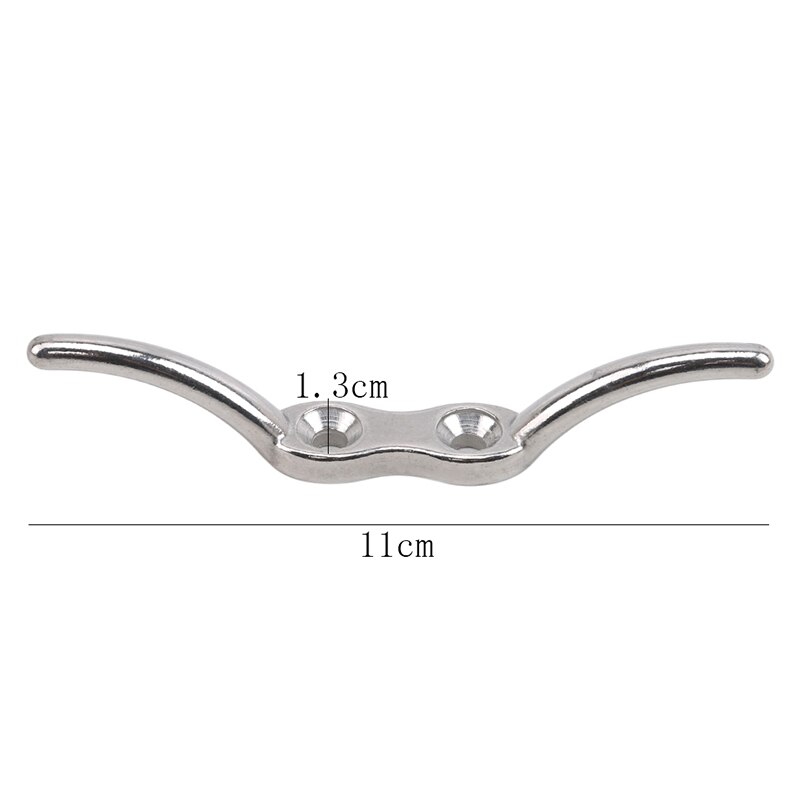 Marine Grade Flagpole Cleat Hook Fixed Hook Flag Rope Cleat Flag Halyard Boat Securing Tie Down DocksTarps
