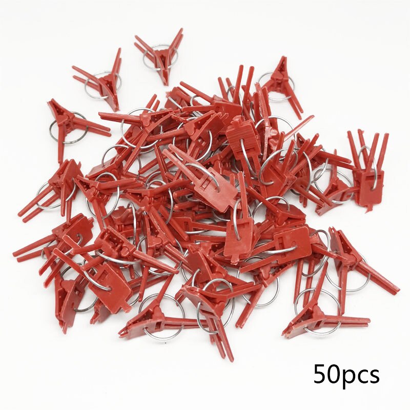 50 st plast växtympning ympklämma trädgård växtstöd grönsaksblommans stjälkar fixa växa upprätt ympningsväxtstöd: Stil 1