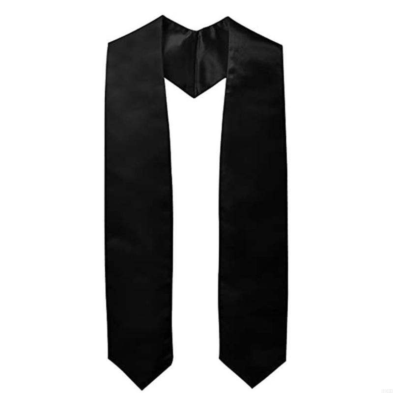 Estola para de graduación 39BD, estola de Honor, bufanda de Honor Unisex para adolescentes y estudiantes, bufanda de graduación que no se decolora para la universidad: Negro