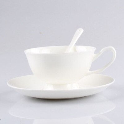 200ML European Style Bone China Coffee Cup and Saucer Set Mug Ceramic Tea Cup Mug For: 11