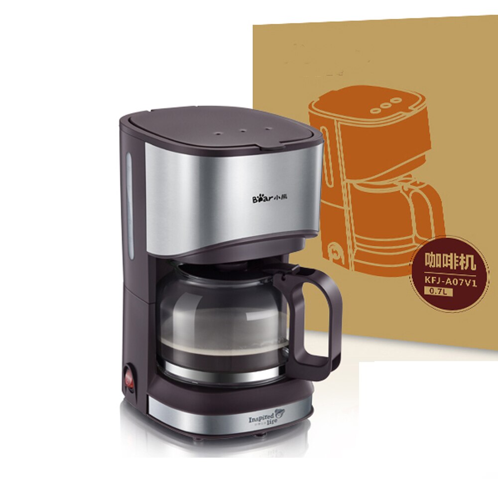 Household Coffee Maker American Drip Type Mini Coffee Maker Machine Heat Preservation Coffee Machine KFJ-A07V1: Default Title