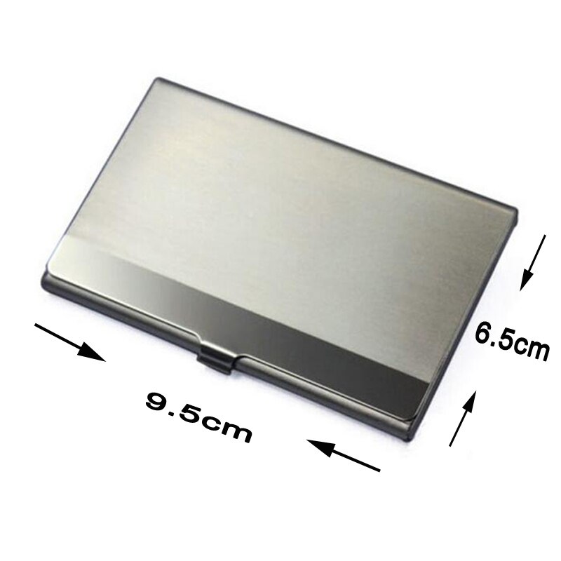 Stainless Steel Business Credit Card Holder Men Women Metallic ID Card Holder Protable Rfid Wallet Porte Carte Blocking Case