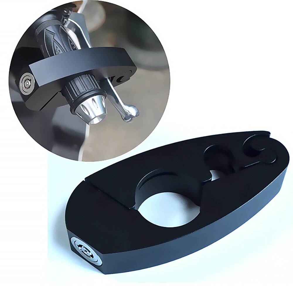 Motorcycle Brake Lever Handlebar Lock Anti-Theft Aluminum Alloy Handlebar Safety Lock For Scooters, E-Bikes, Motorcycles