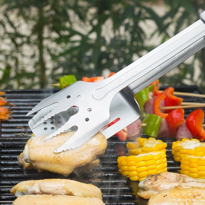 ROXON 6-in-1 BBQ Multi Werkzeug, edelstahl barbrcue Grill Werkzeug, Spachtel, Gabel, Grill Zange, Flasche Öffner, multitool