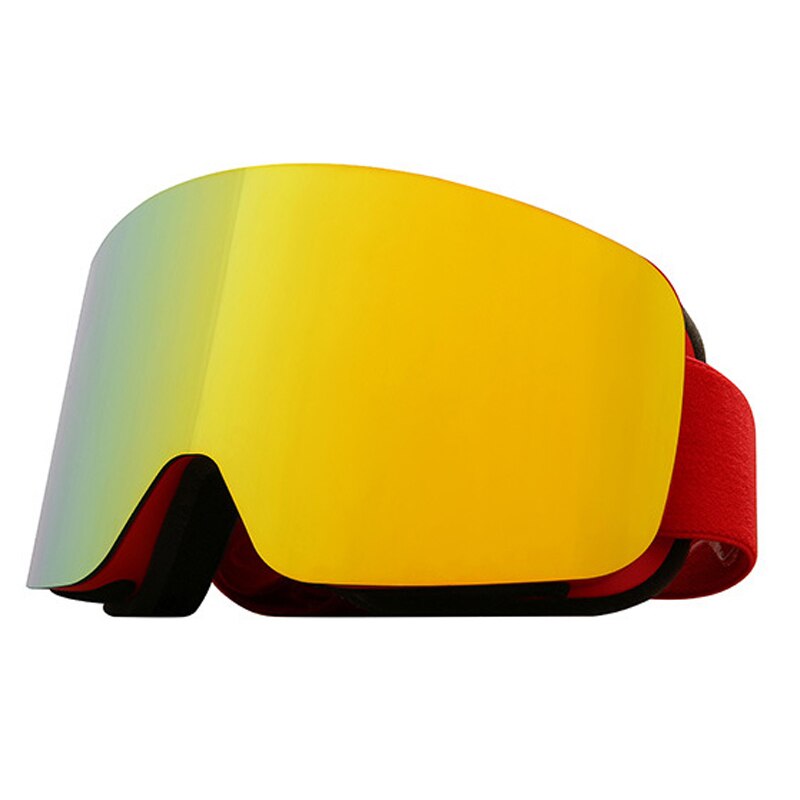Snowboard Occhiali Da Sci Uomo Donna Anti-nebbia Premio Neve Occhiali Da Sci Protezione UV Sport Invernali Antivento Occhiali Occhiali Da Sci: Rosso