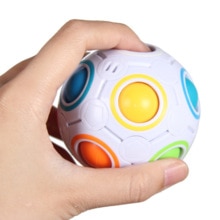 Magic Rainbow Ball Cube Speed Puzzle Ball Funny Toys for Children Adult Stress Reliever Toy Kids Educational Learning