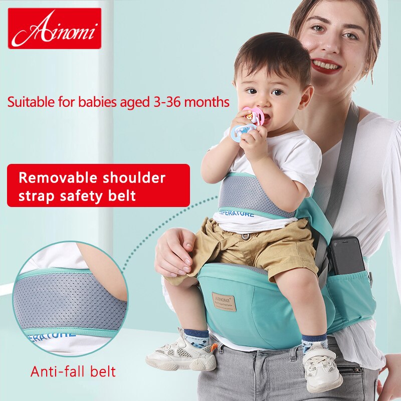AINOMI Original coton porte-bébé taille tabouret marcheurs fronde tenir Hipseat ceinture hanche siège pour maman voyage infantile hanche siège