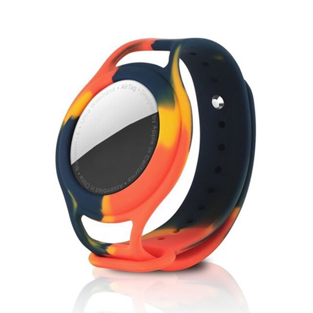 Case for Apple AirTags Kids Soft Silicone Strap Air Tag Anti-Lost Bracelet Protective Cover Shell for AirTag children Strap: 10