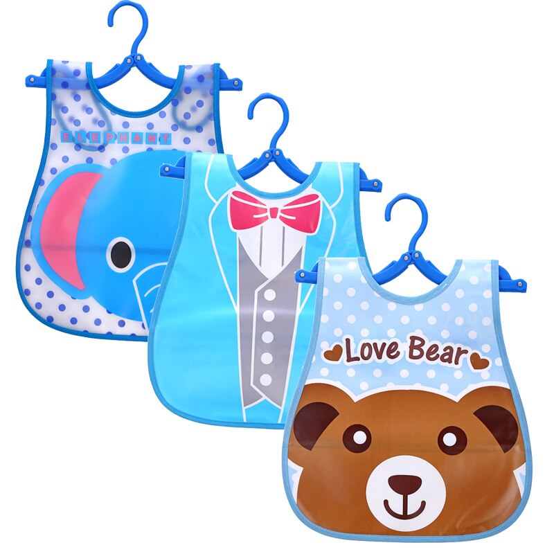 3 Stks/partij Waterdichte Baby Slabbetjes Voor Baby Peuter Jongens Meisjes Mouwloze Voeden Schort Cartoon Dieren Kind Kinderen Bib: Style A