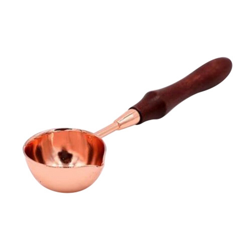 Vax tätning sked stämpel hantverk smälter för brev kuvert retro 1pc 26*116mm för silver: Brun