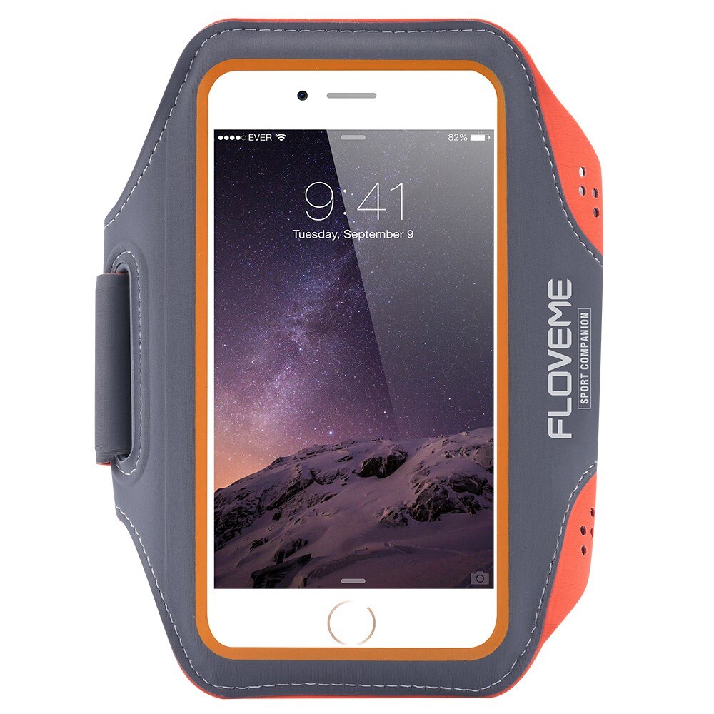 Floveme Sport Armband Case 4.7 ''Voor Iphone 7 8 6 6S Gevallen Running Sport Arm Band Voor Iphone 7 Universele Riem Houder Voor Telefoons: 4.7 Inch Orange