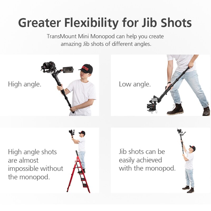 ZHIYUN Monopod Tripod for Crane 2 Stabilizer Handheld Gimbal Extend Telescopic with 1/4" Mounting Screw