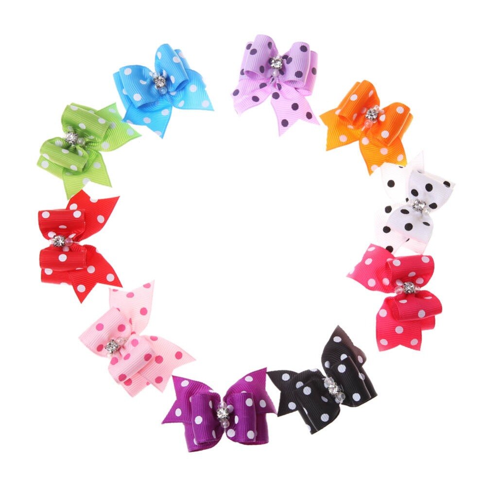 5PCS pet lederen band bloem bows haar decoratie dierbenodigdheden hond kat hoofd bloem kaart Pet Grooming Accessoires Kerst